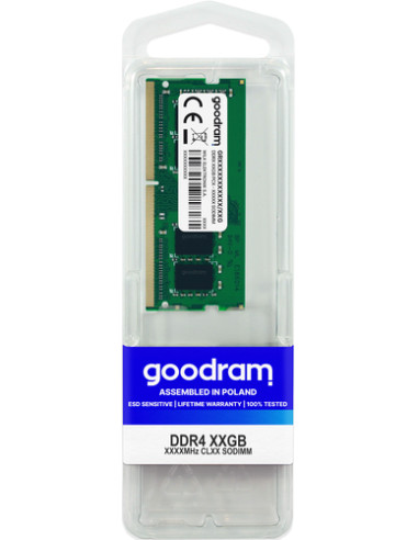 Goodram GR3200S464L22S/8G memoria 8 GB 1 x 8 GB DDR4 260-pin SO-DIMM