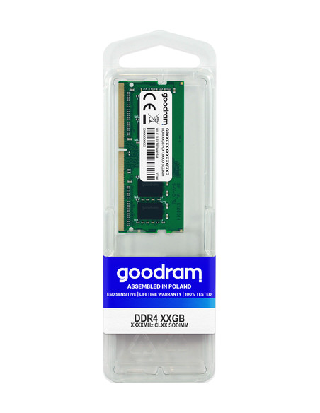 Goodram GR3200S464L22S/8G memoria 8 GB 1 x 8 GB DDR4 260-pin SO-DIMM