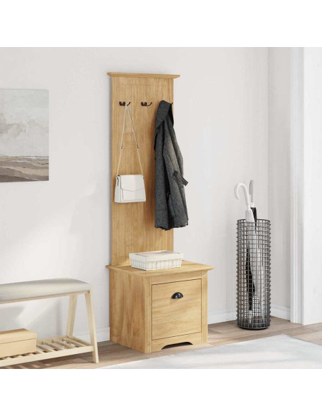 Armadio per corridoio BODO Marrone miele 50 x 40 x 156,7 cm