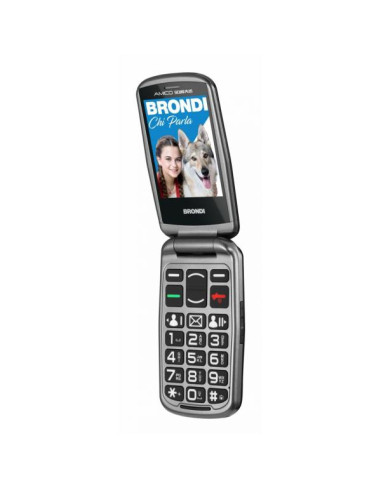 Brondi BRONDISICUROPL cellulare 7,11 cm (2.8") 82 g Nero Telefono con fotocamera
