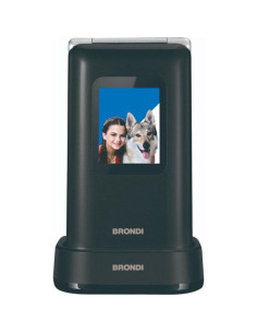 Brondi Amico Prezioso 4,5 cm (1.77") Nero, Metallico Telefono cellulare basico