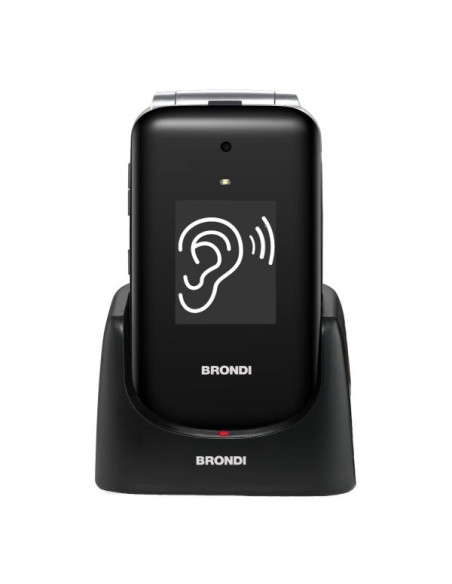 Brondi Amico Supervoice 7,11 cm (2.8") Nero Telefono per anziani