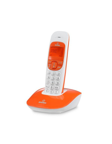 Brondi Nice Telefono DECT Identificatore di chiamata Arancione, Bianco