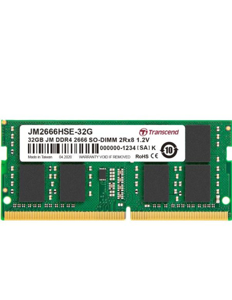 32GB JM DDR4 2666MHZ SO-DIMM2RX8