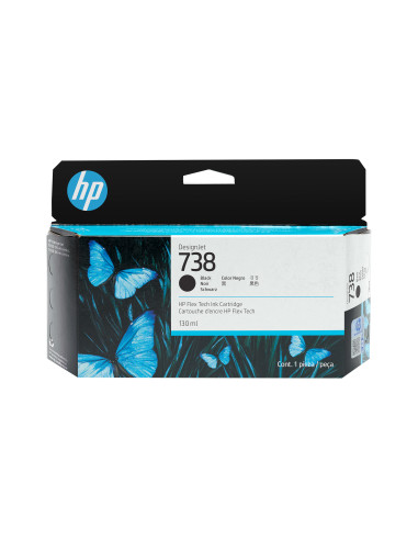 HP Cartuccia di inchiostro DesignJet 738 da 130 ml nero