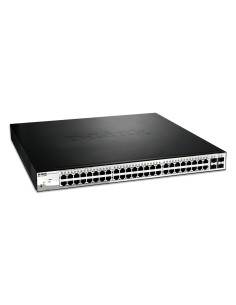D-Link DGS-1210-52MP Gestito L2 Gigabit Ethernet (10/100/1000) Supporto Power over Ethernet (PoE) Nero, Grigio