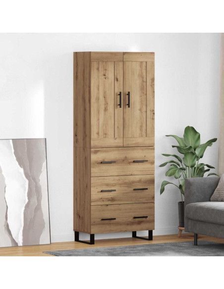 Credenza con cassetto Rovere artigianale 69,5 x 34 x 180 cm