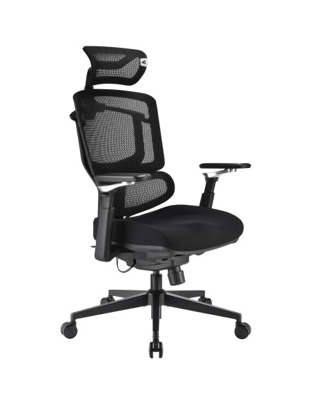 SHARKOON SEDIA OFFICE FABRIC SEAT BASE 3D ARMREST  HEADREST 5 HEIGHTS ADJUSTABLE  MAX WEIGHT CAPACI