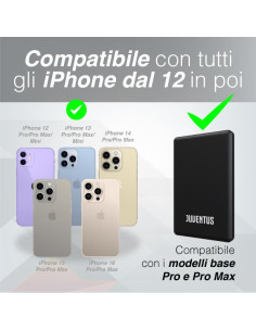 POWERBANK JUVE WIRELESS MAGNETICO