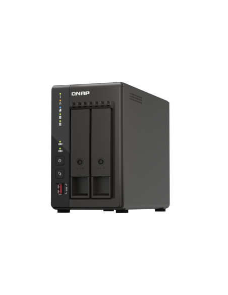 QNAP TS-253E NAS Tower Intel® Celeron® J6412 8 GB 0 TB QNAP QTS Nero