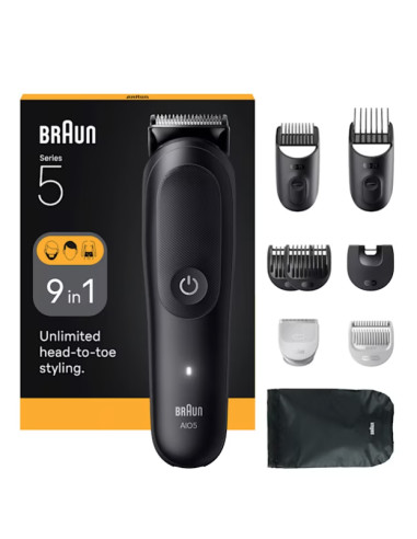 Braun AIO5540 tagliacapelli Nero 14 Ioni di Litio