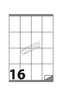 CF1600 ETICHETTE  16FGX100  52 5X72