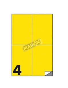 CF400 ETICHETTE GIALLO  105X148