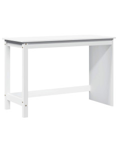 Scrivania Bianco 112 x 50 x 75 cm Legno di Pino Massello
