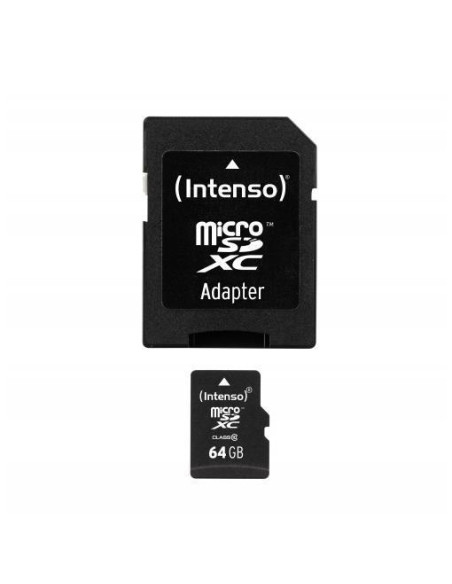 MICRO SD CON ADATTATORE 64GB C10