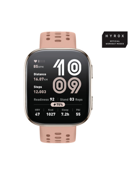 Amazfit Bip 6 5 cm (1.97") AMOLED Digitale 390 x 450 Pixel Touch screen Oro GPS (satellitare)