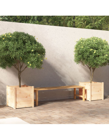 Fioriere da Giardino 2 pz 50x50x50 cm in Legno Massello di Pino