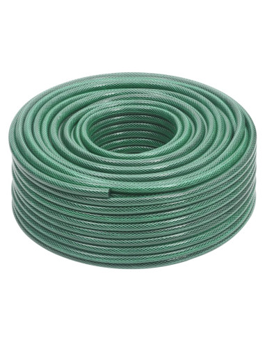 Set Tubo da Giardino con Raccordi Verde 0,5" 100 m in PVC