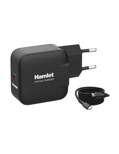 ALIMENTATORE PARETE GAN USBC 65W 2M