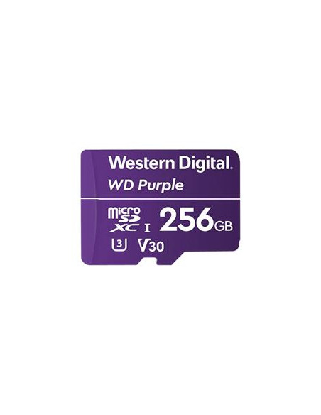 MICROSD WD PURPLE 256GB CLAS 10