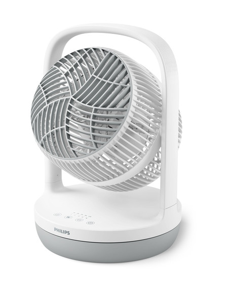 Philips Serie 2000 Ventilatore da tavolo CX2050/00, Flusso d'aria 738 m³/h, Ultra silenzioso 23db