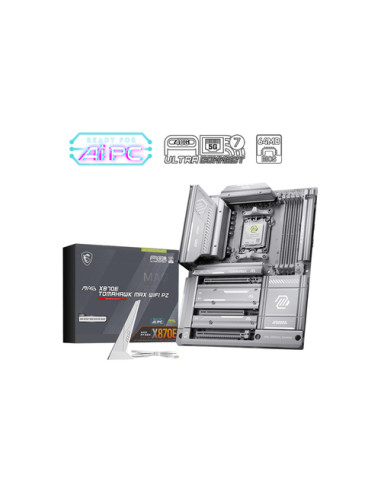 MSI MB MAG X870E TOMAHAWK MAX WIFI PZ,X870E,AM5,4DDR5,3PCI-Ex16,4M.2,4SATA3.0,1USB3.2 Gen2x2,3US
