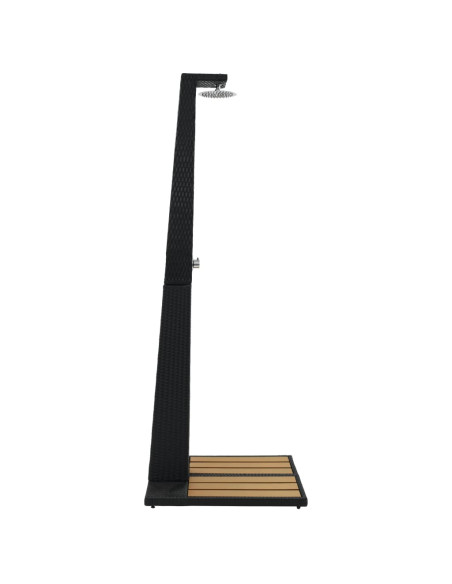 Doccia da Giardino in Polyrattan e WPC