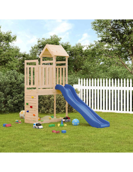 Set da Gioco da Esterno in Legno Massello di Pino