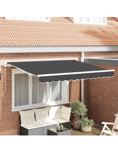 Telo di ricambio per tenda da sole Antracite 235 x 195 cm