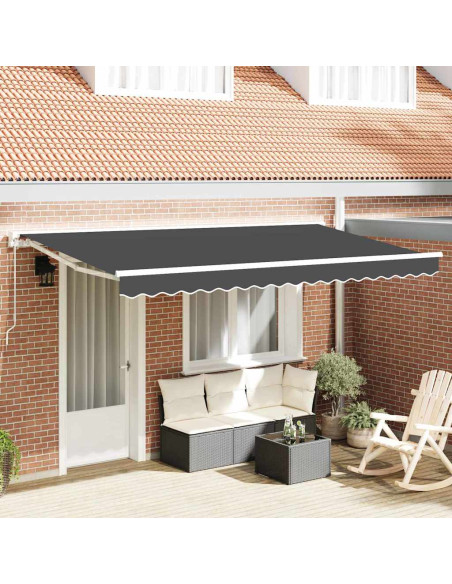 Telo di ricambio per tenda da sole Antracite 380 x 195 cm