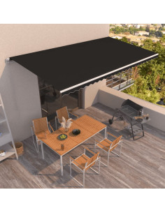 Tenda da Sole Retrattile Manuale 600x350 cm Antracite