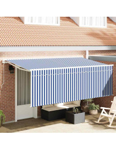 Tenda Retrattile Blu 350 x 200 cm Tessuto