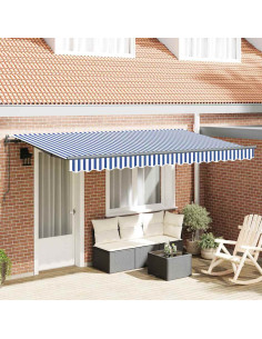 Tenda Retrattile Blu 350 x 200 cm Tessuto