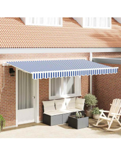 Tenda Retrattile Blu 350 x 200 cm Tessuto