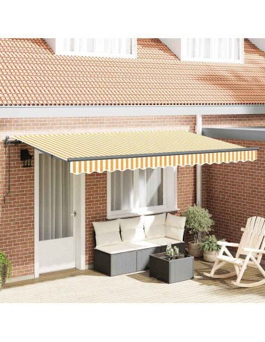 Tenda Retrattile Giallo 350 x 200 cm Tessuto