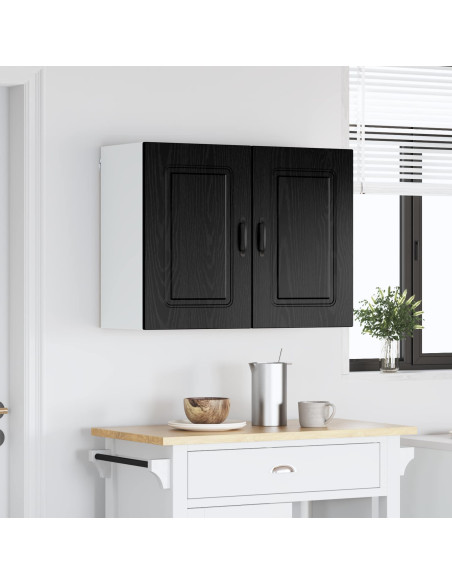 Mobile da cucina con porta Kalmar Rovere Nero 80 x 31 x 60 cm