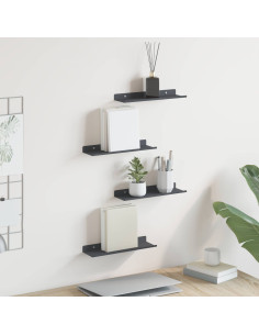 Scaffale da parete 4 pcs Antracite 30 x 9 x 2,5 cm
