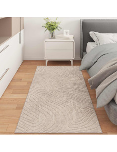 Tappeti per area HUARTE Beige 150 x 80 cm Poliestere