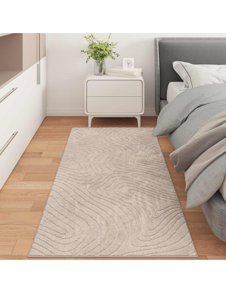 Tappeti per area HUARTE Beige 200 x 80 cm Poliestere