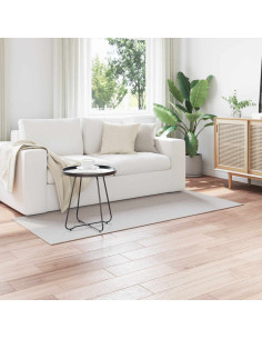 Tappeti per area HUARTE Crema e Grigio 150 x 80 cm Poliestere