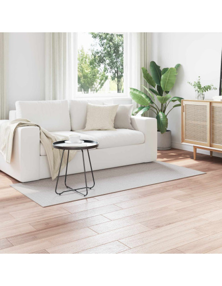 Tappeti per area HUARTE Crema e Grigio 150 x 80 cm Poliestere