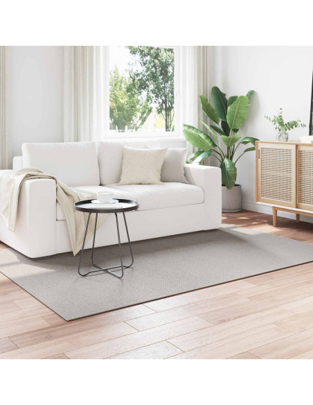 Tappeti per area HUARTE Crema e Grigio 170 x 120 cm Poliestere