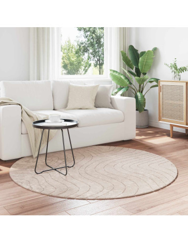 Tappeti per area Rotondo HUARTE Beige Ø 200 CM Poliestere