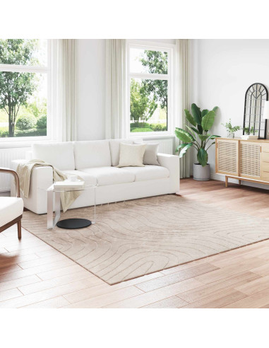 Tappeti per area Quadrato HUARTE Beige 240 x 240 cm Poliestere