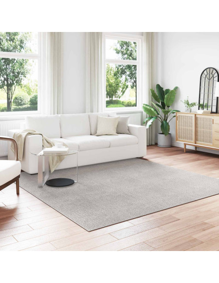 Tappeti per area HUARTE Crema e Grigio 240 x 240 cm Poliestere