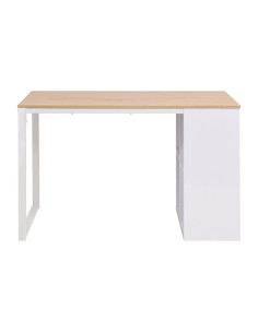 Scrivania 120x60x75 cm Rovere e Bianco