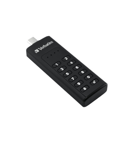 Verbatim Keypad Secure - Memoria USB 3.0 con tastierino d'accesso e crittografia dei dati - 64 GB - Nero