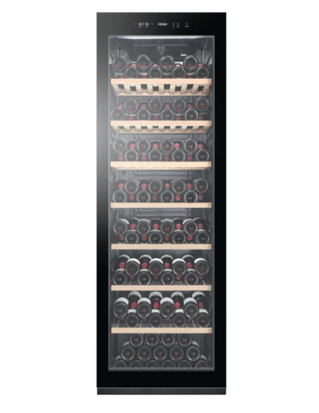 Haier Wine cellar HWS188GAE Libera installazione Nero 188 bottiglia/bottiglie