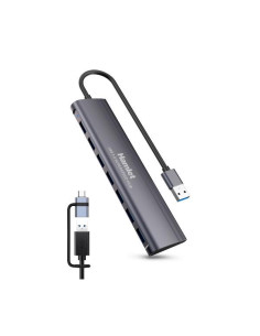 HUB USB 3.0 7 PORTE + USB-C ADAPTER