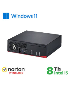 RINOVO FUJITSU PC REFURBISHED ESPRIMO D738 SFF i58X00 DDR4 8GB SSD 256GB W11P + NORTON